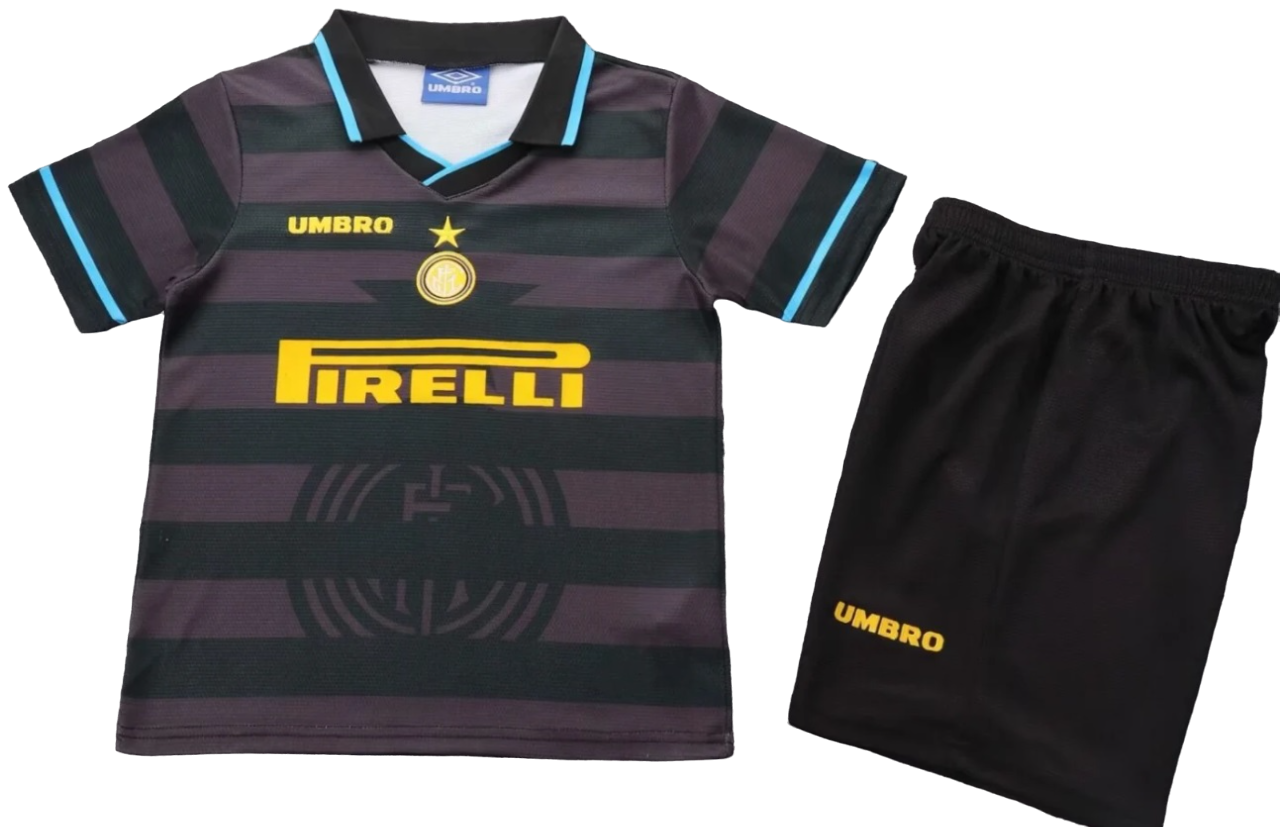 Kit infantil III Inter de Milão 1997 1998 Umbro retro 